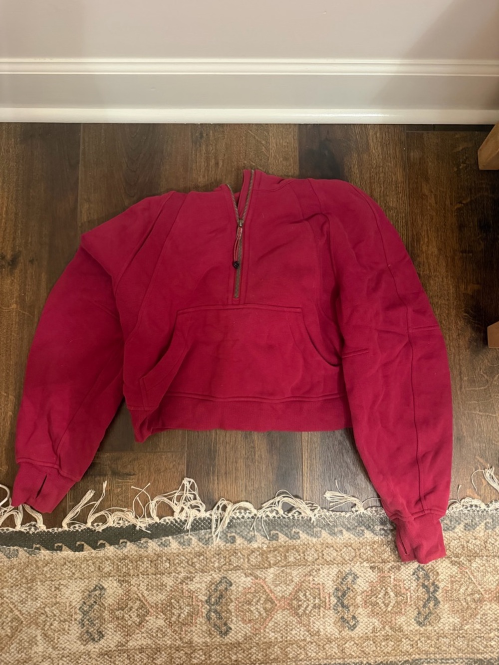 lululemon athletica Women's Half-Zip Sweatshirt - Berry Pink